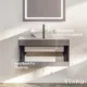 Totti Wave 30" Gray Modern Bathroom Vanity with Super White Man-Made Stone Top & Sink-EVVN147-30GR - Image 6
