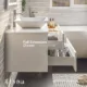 Totti Wave 30" White Modern Bathroom Vanity with Super White Man-Made Stone Top & Sink-EVVN147-30WH - Image 5