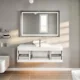 Totti Wave 48" White Modern Bathroom Vanity with Super White Man-Made Stone Top & Sink-EVVN147-48WH - Image 7