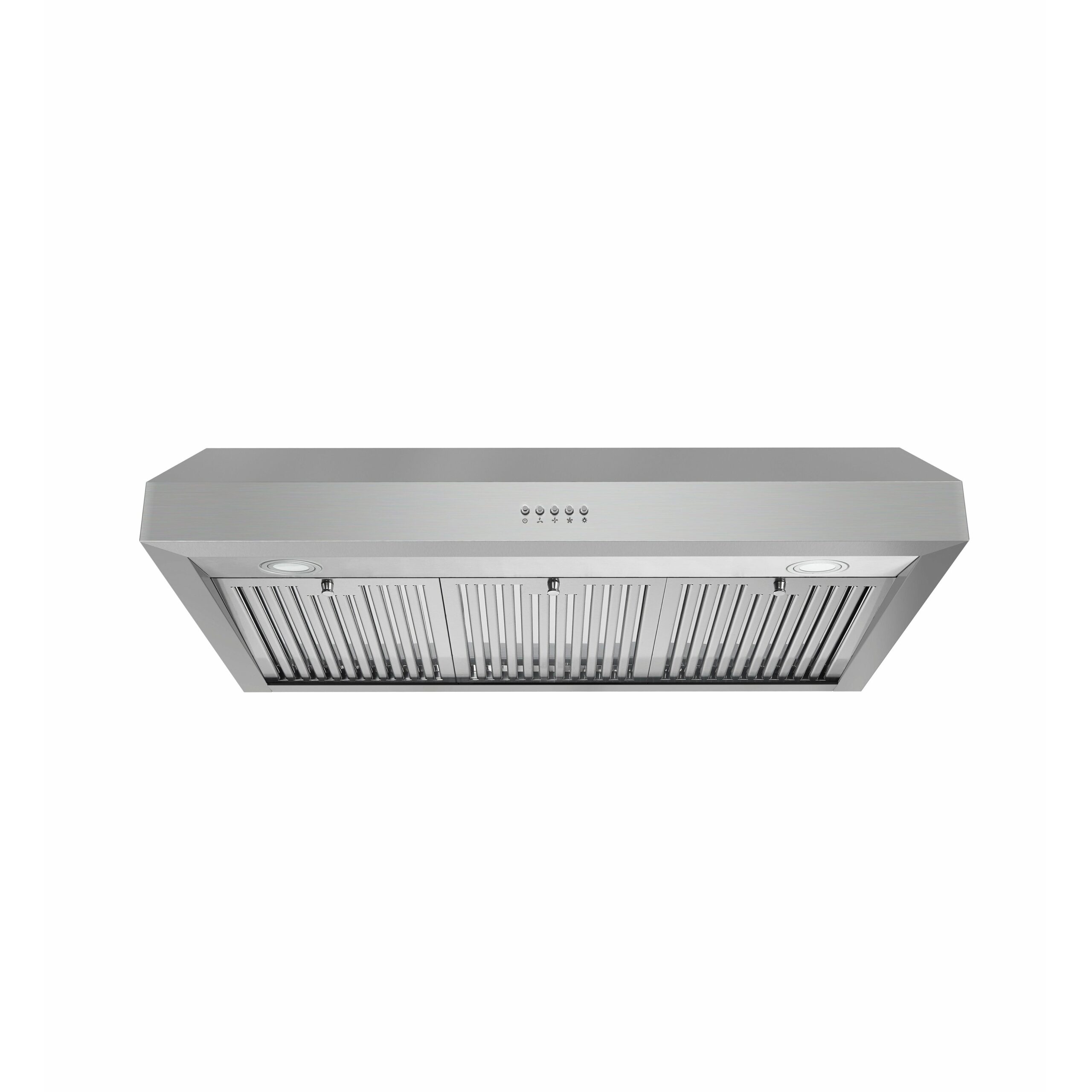 images Cosmo 36" Under Cabinet Range Hood with Push Button Controls, 3-Speed Fan, LED Lights and Permanent Filters in Stainless Steel UC36 - Image 1