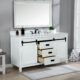 Altair Kinsley 60" Single Bathroom Vanity Set in White and Carrara White Marble Countertop with Mirror  536060S-WH-AW - Image 8