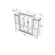 Queen Murphy Bed w/ Storage Cabinets, Walnut, by Leto Muro - Image 7