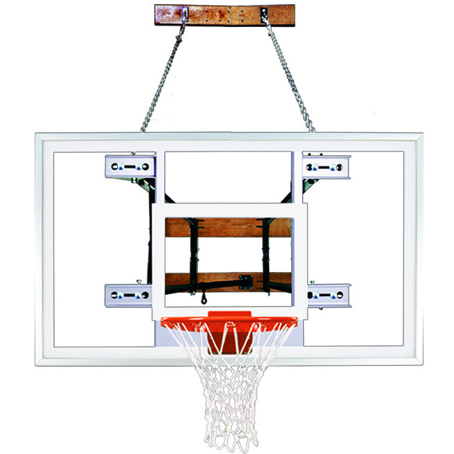 images First Team FoldaMount82 Supreme Side Folding Wall Mounted Basketball System - Image 1