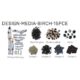 Amantii 15-Piece Birch Log Set with Media Kit - DESIGN-MEDIA-BIRCH-15PCE - Image 2