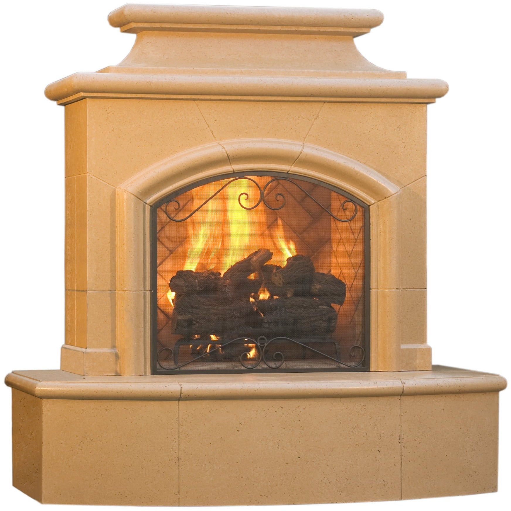 images American Fyre Designs 16'' Mariposa Fireplace 073-01-N-CB-LUC - Image 1