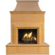 American Fyre Designs 16'' Rectangle Bullnose Cordova Outdoor Vented Fireplace 022-20-N-CB-LBC - Image 3