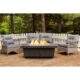 American Fyre Designs 52'' Contempo Rectangle Liquid Propane Fire Table with Drawer Tank - Image 2