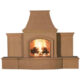 American Fyre Designs Grand Phoenix Outdoor Vent-Free Fireplace with Extended Bullnose Hearth 118-05-H-CB-RUC - Image 3
