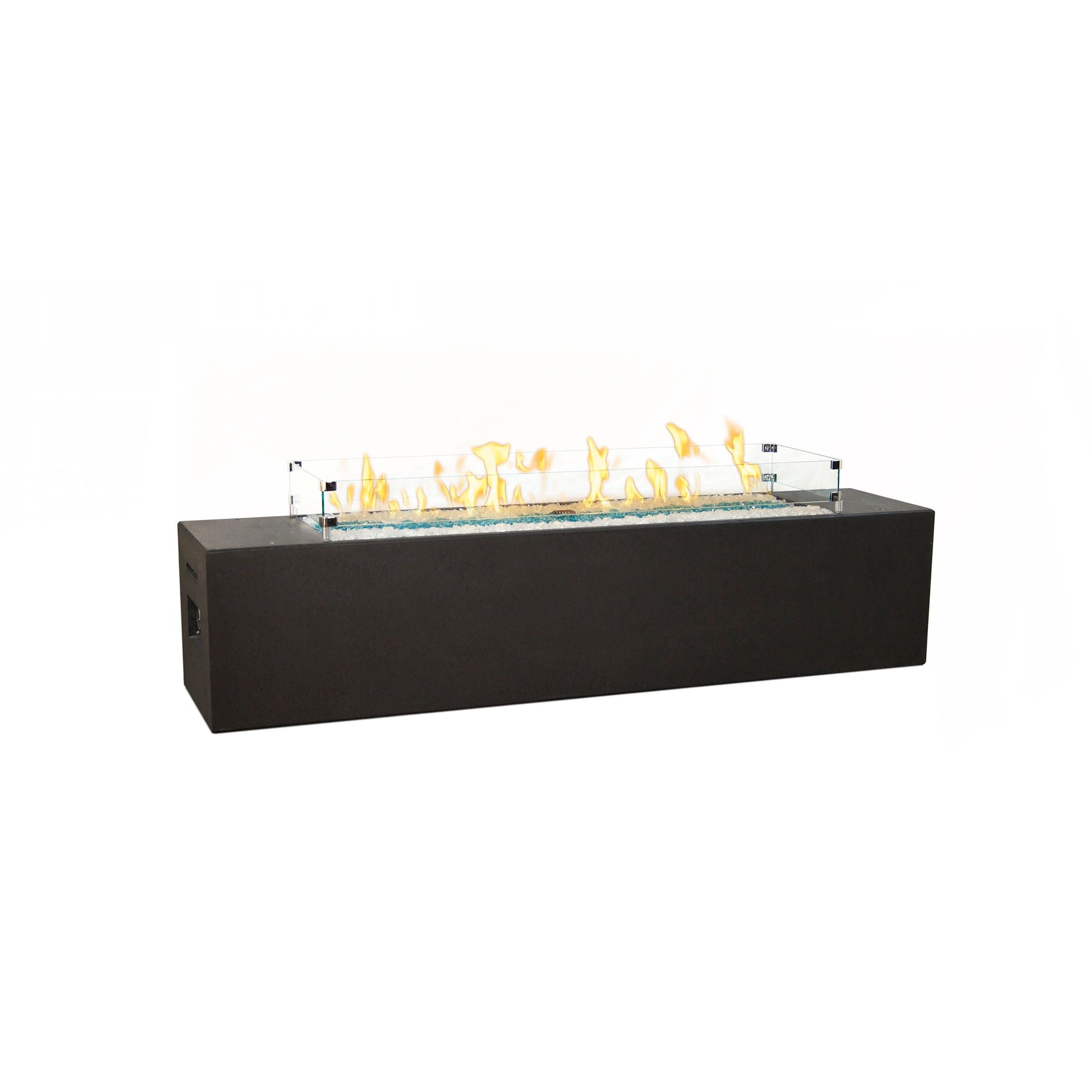 images American Fyre Designs Low Milan Linear Fire Table - Image 1