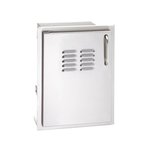 images American Outdoor Grill 20'' x 14'' Single Right Access Door & Drawer Tank Tray & Louvers 20-14-SSDRV - Image 1