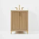 Ancerre 24” Turlington Bathroom Vanity Oak Single Sink VTS-Turlington-24-Oak-WQZ - Image 2
