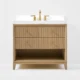 Ancerre 36” Momo Bathroom Vanity Oak Single Sink VTS-Momo-36-Oak-WQZ - Image 2