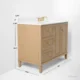 Ancerre 42” Hannah Bathroom Vanity Oak Single Sink VTS-Hannah-42-R-Oak-WQZ - Image 2