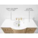 Ancerre 48” Lauren Bathroom Vanity Oak Single Sink VTS-Lauren-48-Oak-WQZ - Image 7