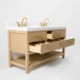 Ancerre 60” Audrey Bathroom Vanity Oak Double Sink VTS-Elizabeth-60-Oak-WQZ - Image 4