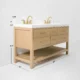 Ancerre 60” Audrey Bathroom Vanity Oak Double Sink VTS-Elizabeth-60-Oak-WQZ - Image 3