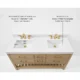 Ancerre 60” Audrey Bathroom Vanity Oak Double Sink VTS-Elizabeth-60-Oak-WQZ - Image 8