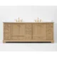 Ancerre 84” Audrey Bathroom Vanity Oak Double Sink Cabinet Set VTS-Audrey-84-Oak-WQZ - Image 3
