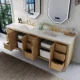 Ancerre 84” Turlington Bathroom Vanity Oak Double Sinks VTS-Turlington-84-Oak-WQZ - Image 6