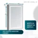 Aquadom Royale Plus 24'' × 36''  Left Hinge LED Lighted Medicine Cabinet - Image 8