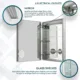 Aquadom Royale Plus 24'' × 36''  Left Hinge LED Lighted Medicine Cabinet - Image 10