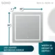 Aquadom SOHO 30'' × 30'' LED Lighted Bathroom Mirror - Image 10