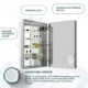 Aquadom Edge Royale 20'' × 32'' Right Hinge LED Lighted Medicine Cabinet - Image 11