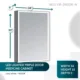 Aquadom Edge Royale 24'' × 32''  Right Hinge LED Lighted Medicine Cabinet - Image 11