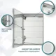 Aquadom Edge Royale 24'' × 32''  Right Hinge LED Lighted Medicine Cabinet - Image 13