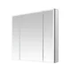 Aquadom Edge Royale 36'' × 32'' LED Lighted Triple Door Medicine Cabinet - Image 3
