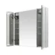 Aquadom Edge Royale 36'' × 32'' LED Lighted Triple Door Medicine Cabinet - Image 4