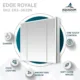 Aquadom Edge Royale 36'' × 32'' LED Lighted Triple Door Medicine Cabinet - Image 18