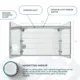 Aquadom Edge Royale 48'' × 32'' LED Lighted Medicine Cabinet - Image 11