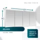 Aquadom Edge Royale 72'' × 32'' LED Lighted Medicine Cabinets - Image 7
