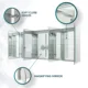 Aquadom Edge Royale 72'' × 32'' LED Lighted Medicine Cabinets - Image 11