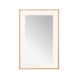 Aquadom Lexington 24''x 36'' x 2.28'' LED Lighted Slim Frame Mirror with Defogger Brushed Gold Finish - Image 4