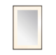 Aquadom Lexington 24''x 36'' x 2.28'' LED Lighted Slim Frame Mirror with Defogger Matte Black Finish - Image 2