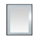 Aquadom Lexington 30''x 36'' x 2.28'' LED Lighted Slim Frame Mirror with Defogger Matte Black Finish - Image 3
