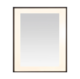 Aquadom Lexington 30''x 36'' x 2.28'' LED Lighted Slim Frame Mirror with Defogger Matte Black Finish - Image 6