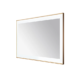 Aquadom Lexington 48''x 36'' x 2.28'' LED Lighted Slim Frame Mirror with Defogger Brushed Gold Finish - Image 3