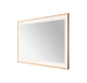 Aquadom Lexington 48''x 36'' x 2.28'' LED Lighted Slim Frame Mirror with Defogger Brushed Gold Finish - Image 4