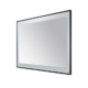 Aquadom Lexington 48''x 36'' x 2.28'' LED Lighted Slim Frame Mirror with Defogger Matte Black Finish - Image 8