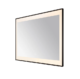Aquadom Lexington 48''x 36'' x 2.28'' LED Lighted Slim Frame Mirror with Defogger Matte Black Finish - Image 4