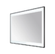 Aquadom Lexington 48''x 36'' x 2.28'' LED Lighted Slim Frame Mirror with Defogger Matte Black Finish - Image 3