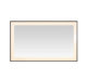 Aquadom Lexington 60''x 36'' x 2.28'' LED Lighted Slim Frame Mirror with Defogger Matte Black Finish - Image 2