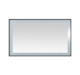 Aquadom Lexington 60''x 36'' x 2.28'' LED Lighted Slim Frame Mirror with Defogger Matte Black Finish - Image 6