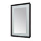 Aquadom Madison 30''x 36'' x 2.28'' LED Lighted Chamfer Frame Mirror with Defogger Matte Black Finish - Image 3