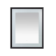 Aquadom Madison 30''x 36'' x 2.28'' LED Lighted Chamfer Frame Mirror with Defogger Matte Black Finish - Image 4