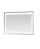 Aquadom Madison 48''x 36'' x 2.28'' LED Lighted Chamfer Frame Mirror with Defogger Chrome Finish - Image 8