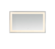 Aquadom Madison 60''x 36'' x 2.28'' LED Lighted Chamfer Frame Mirror with Defogger Chrome Finish - Image 3